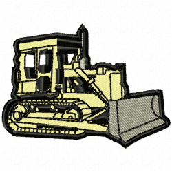 Construction Machinery Vehicles Embroidery Design 1